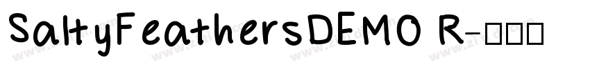 SaltyFeathersDEMO R字体转换